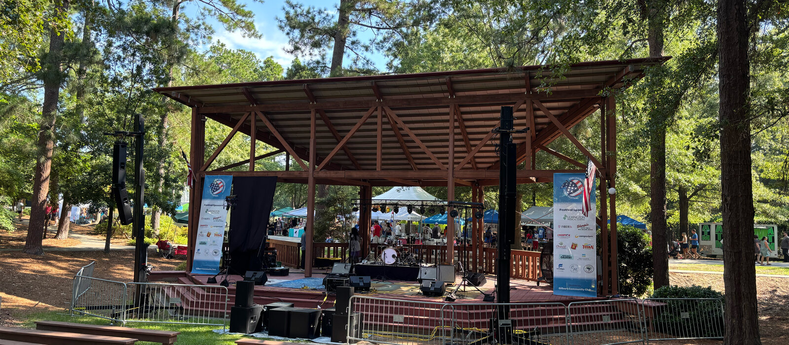 Full sound system, lighting, and crew for community festivals